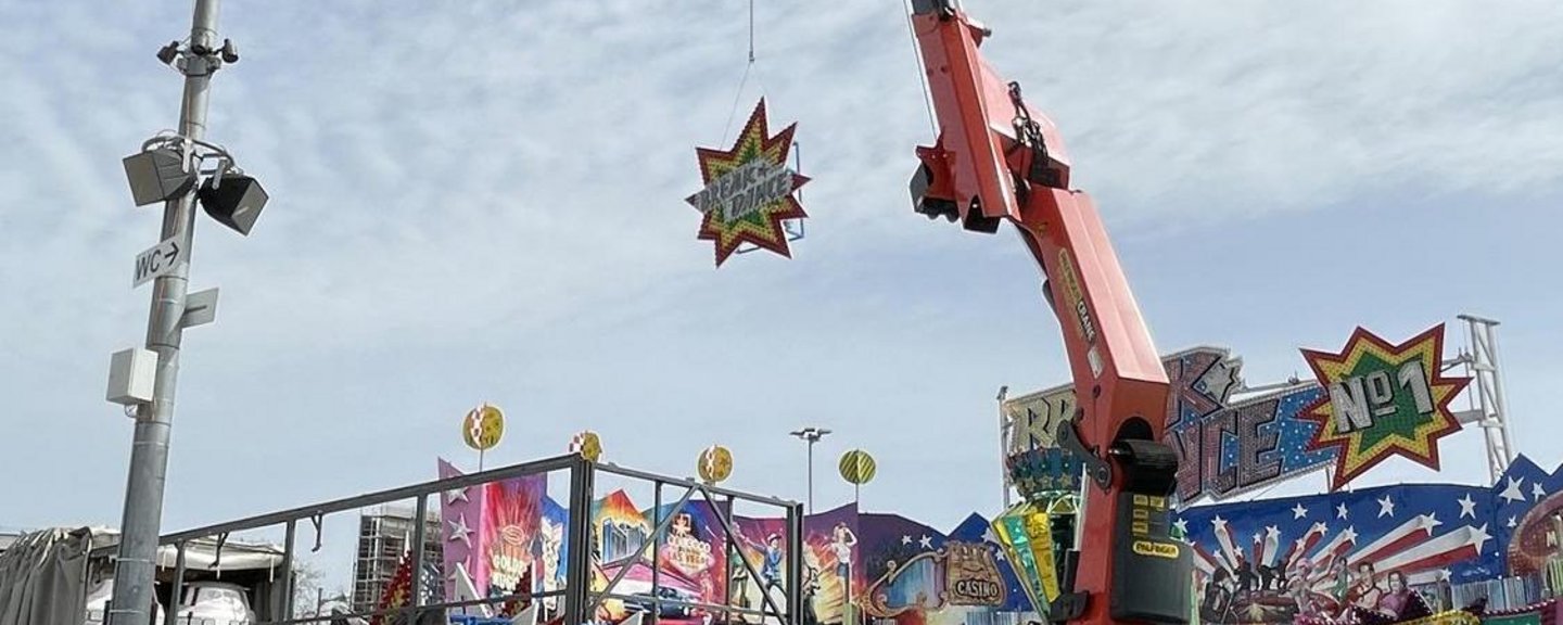 Am Karsamstag geht’s los:  Letzte Vorbereitungen laufen auf dem Festplatz